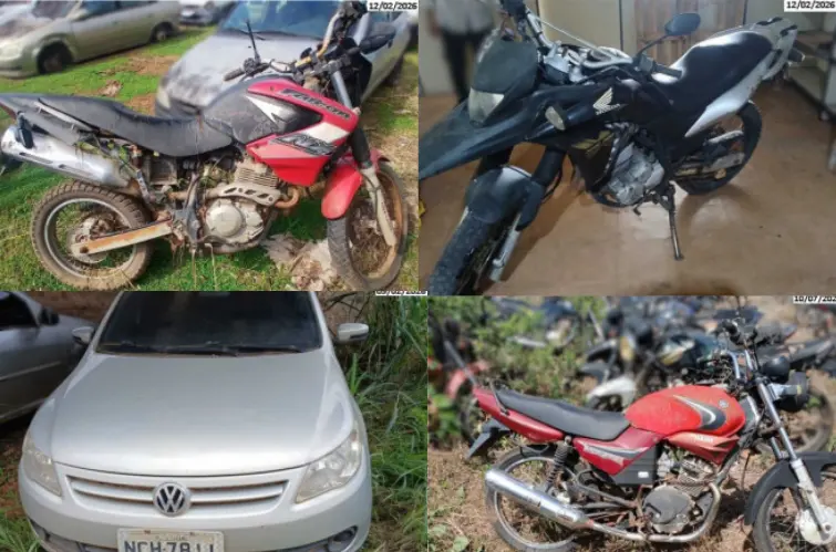 Veículos serão leiloados em Porto Velho, Pimenta Bueno e Cacoal no dia 24 de abril