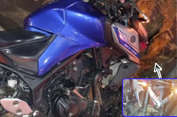 Militar da Base Aérea fica ferido após colisão entre moto e carro no Espaço Alternativo