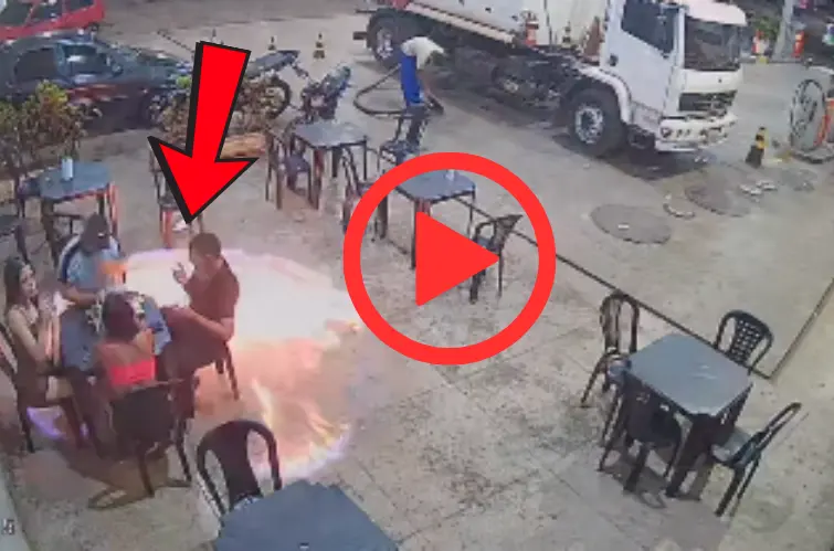 Homem acende cigarro durante abastecimento e provoca incêndio em posto; VEJA O VÍDEO