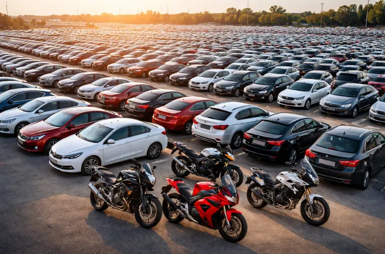 Vendas de carros crescem em 2025 e motos batem recorde histórico no Brasil