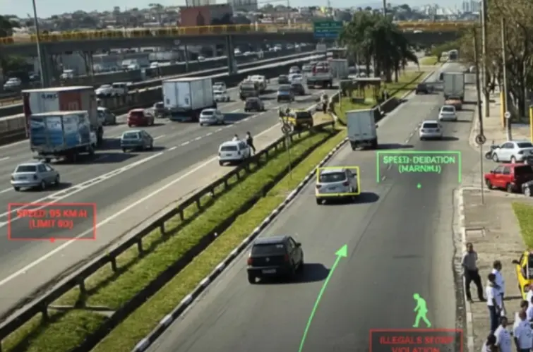 Câmeras com inteligência artificial ampliam fiscalização e podem indicar infrações em rodovias