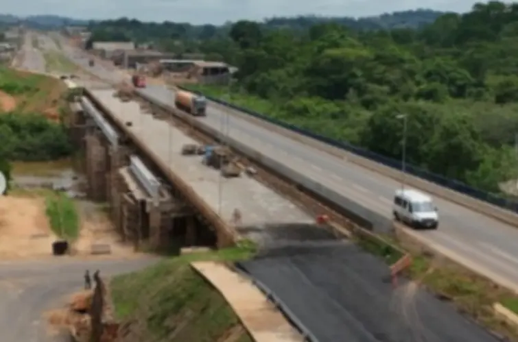 Nova ponte sobre o Rio Jaru avança na BR-364 e reforça ligação estratégica em Rondônia