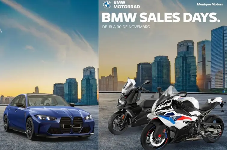 BMW Sales Days e Black Friday oferecem condições inéditas em carros, motos e acessórios em Porto Velho