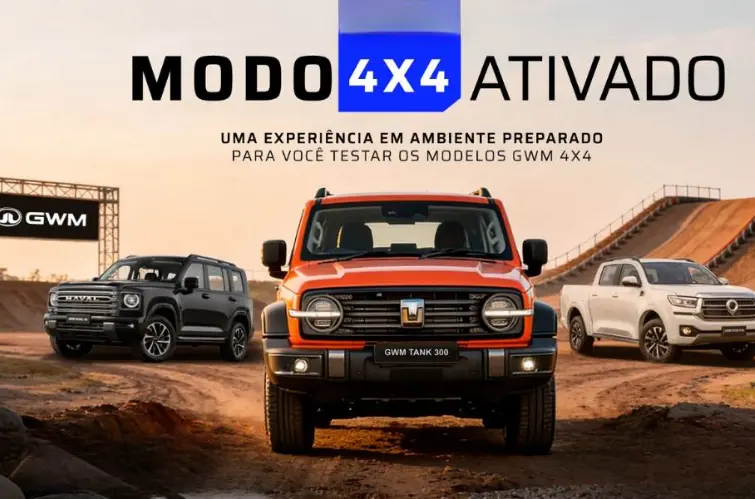 Falta 2 dias para o evento 4x4 da GWM com pista off-road e experiência de test drive em Porto Velho e Cacoal