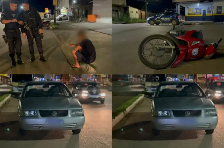 Motorista de Santana é preso por embriaguez após causar acidente e deixar mulher ferida em Porto Velho