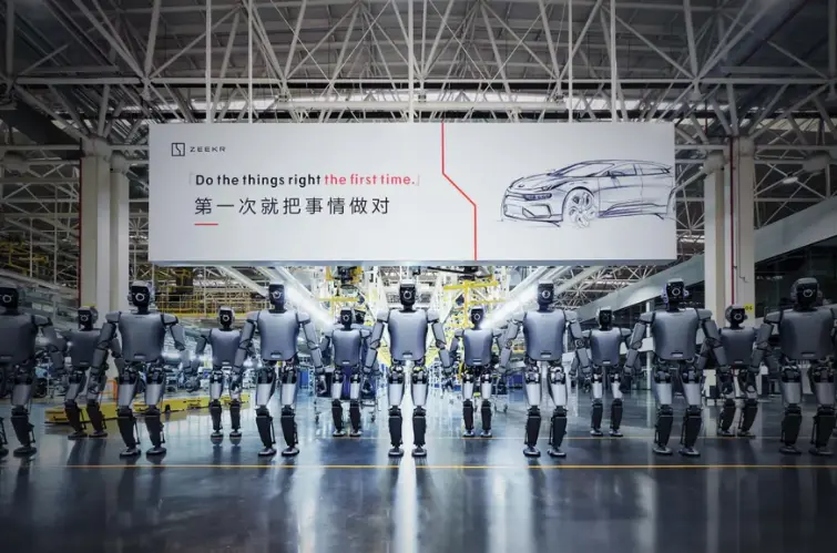 Robôs humanoides já são usados na fabricação de carros