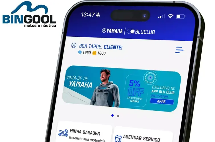 Blu Club: aplicativo da Yamaha reúne benefícios e serviços para quem vive sobre duas rodas