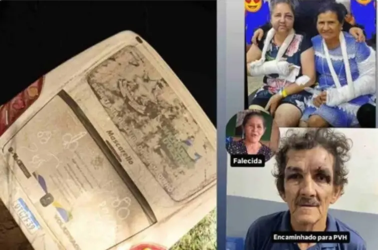 Idosa morre e várias pessoas ficam feridas em grave acidente com micro-ônibus na BR-364