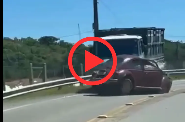 Vídeo flagra acidente que matou motorista em Nova Roma do Sul